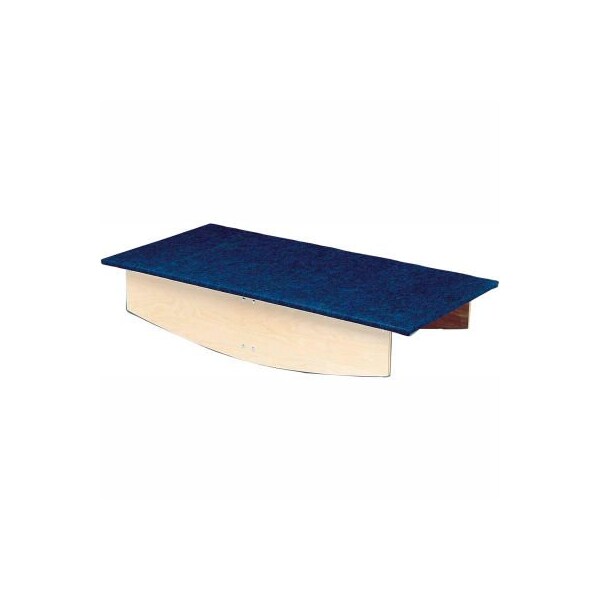 Rocker Board, Wooden with Carpet, Front-to-Back, 60"L x 30"W x 12"H